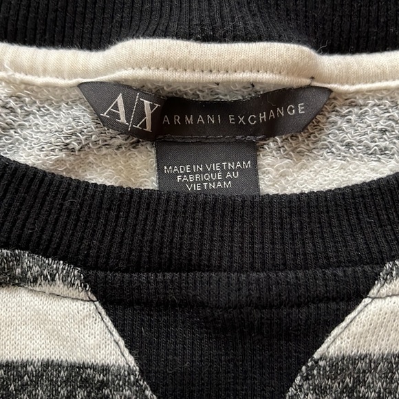 Armani Exchange Striped Short Sleeve Sweatshirt XS - Picture 5 of 5